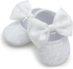 Nihao Child Women White Baptism Footwear and Headband Set Christening Dres... - Image 2