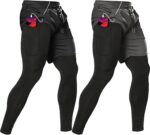 OEBLD Mens 2 in 1 Athletic Working Pants Fast Dry Gymnasium Exercise Shorts ... - Image 2