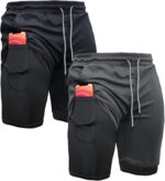 OEBLD Mens Athletic Shorts 2-in-1 Health club Exercise Operating 7'' Shorts with ... - Image 2