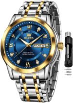 OLEVS Look ahead to Males Traditional Enterprise Gown Analog Quartz Stainless Ste... - Image 2