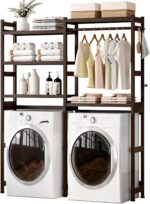 Over The Washer and Dryer Storage Shelf Bamboo,5 Tiers Laundry Room Dr... - Image 2