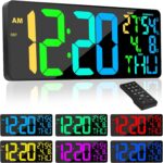 [Oversized] 18" Digital Wall Clock Massive Show, 11 RGB Shade Changin... - Image 2