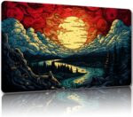 Playmat for MTG, with Free Storage Baggage,Recreation Mat 24 x 14 inches, TCG a... - Image 2
