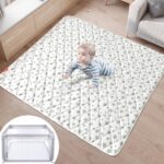 Premium Foam Child Play Mat, 50''x50'' Playpen Mat, One-Piece Crawling ... - Image 2