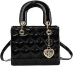 Purses and Purse for Ladies Vogue Girls Leather-based High Deal with Shiny P... - Image 2