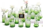 RUCKACE Bud Vases in Bulk 22 Inexperienced Glass Small Vases Flower Vase Bulk ... - Image 2