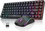 RedThunder K84 Wi-fi Keyboard and Mouse Combo, Rainbow Backlit Rech... - Image 2