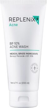 Replenix BP Zits Face Wash, 6.7 Fl Oz, Non-Oily Benzoyl Peroxide Facia... - Image 2