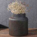 Rustic Vases for Decor, Farmhouse Ceramic Vase for Flowers, Classic De... - Image 2