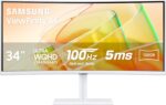 SAMSUNG 34” ViewFinity (S65TC) Sequence Extremely-WQHD 1000R Curved Laptop... - Image 2