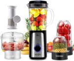 SANGCON 5 in 1 Blender and Meals Processor Combo for Kitchen, Small Ele... - Image 2