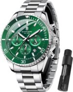 SAPPHERO Mens Watches Analog Quartz Chronograph Stainless Metal Watche... - Image 2