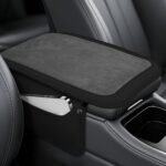 SINGARO Automobile Leather-based Furry Middle Console Cowl with 2 Storage Luggage, Un... - Image 2