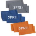 SPRI Flat Bands 3-Pack - Resistance Band Package Set with 3 Ranges of Resi... - Image 2