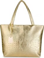 SUMGOGO Purse and Purse for Ladies Crocodile Satchel Giant Shoulder T... - Image 2