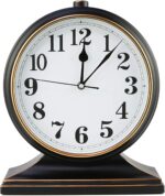 Silent Desk Clock - European Model Retro Clock with 10 Inch Dial, Simple... - Image 2