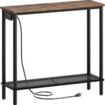 Couch Desk with Energy Outlet, 29.5" Console Desk with USB Ports, 2-Ti... - Image 2