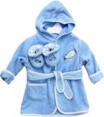 Spasilk baby-boys Bathrobe With Booties - Image 2