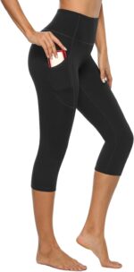 Stelle Girls's Capri Yoga Pants with Pockets Important Excessive Waisted Le... - Image 2