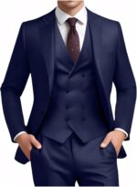 Go well with for Males Wedding ceremony Slim Match 3 Piece Set Blazer Jacket Vest Pants Tux... - Image 2