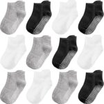 Tphon Non Slip Toddler Socks 12 Pairs Youngsters Grip Sock for Boys Ladies Ba... - Image 2