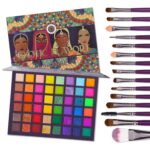 UCANBE EXOTIC FLAVORS Eyeshadow Palette + 15 PCS Eye Brushes Make-up Se... - Image 2