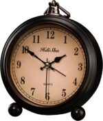 Classic Alarm Clock, 5 inch Battery Operated Silent Non Ticking Snooze... - Image 2