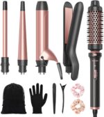 Wavytalk 5 in 1 Curling Iron Set with Thermal Brush and 4 Interchangea... - Image 2