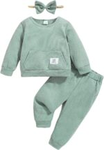 Weebaby Toddler Woman Garments Toddler Woman Sweatsuit Child Pant Set Outfi... - Image 2
