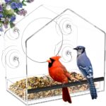 Window Fowl Feeder with Robust Suction Cups - Clear Fowl Feeders for W... - Image 2