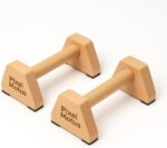 Wood Parallettes Bars Calisthenics Push Up Bars for Handstand Dips &... - Image 2