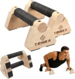 Picket Parallettes Push Up Bars, 2 PCS Wooden Calisthenics Bars with Non... - Image 2