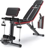 XDDIAS Adjustable Weight Bench, Exercise Bench with Leg Extension and P... - Image 2