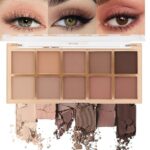 evpct 10 Colours Matte Nude Eye Shadow Palette Make-up for Older Ladies, ... - Image 2