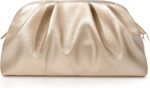 lovyoCoCo Clutch Purse for Girls Mushy Pleated PU Wedding ceremony Clutch, Elega... - Image 2