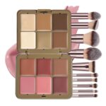 12 Colours Make-up Palette & Brush Set, Skilled Eyeshadow, Blush, H... - Image 2