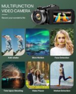 4K Video Digicam Camcorder 64MP Vlogging Digicam for YouTube 3.0" Contact ... - Image 8