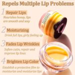 Honey Pot Propolis Lip Masks - 4 Pack (2 Honey + 2 Strawberry) Hydratin... - Image 4