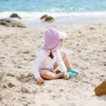 inexperienced sprouts Child Flap Solar Safety Swim Hat - Image 4