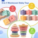 Child Sensory Teething Toys Set, Montessori Child Toys 6-12 Months, Incl... - Image 5