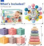 Child Sensory Teething Toys Set, Montessori Child Toys 6-12 Months, Incl... - Image 8
