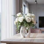 Ceramic Vase Set of two by DecoVlog, White Hole Dwelling Room Decor Vase... - Image 3