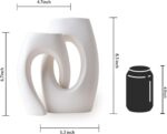Ceramic Vase Set of two by DecoVlog, White Hole Dwelling Room Decor Vase... - Image 6