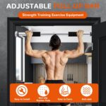 Pull Up Bar for Doorway 23.6in Adjustable Door Mounted Heavy Obligation Stee... - Image 6