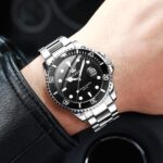 OLEVS Males's Stainless Metal Watch, Large Face Simple to Learn Analog Quartz... - Image 3