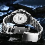 OLEVS Males's Stainless Metal Watch, Large Face Simple to Learn Analog Quartz... - Image 5