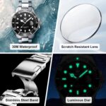 OLEVS Males's Stainless Metal Watch, Large Face Simple to Learn Analog Quartz... - Image 6