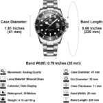 OLEVS Males's Stainless Metal Watch, Large Face Simple to Learn Analog Quartz... - Image 7