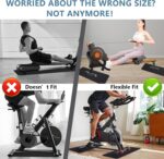 2PCS 0.24" Thick Mat Pads for Peloton Bike & Idea 2 Rower – Non-Sli... - Image 4