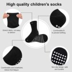 6 Pack Child Socks and Toddler Socks,Delicate Cotton Crew Socks with Non-Sl... - Image 3